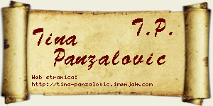 Tina Panzalović vizit kartica